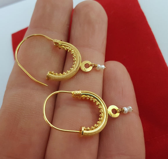 Earrings - Solid 14k Gold -