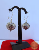 Traditional Croatian Hook Earrings, Oxidized Silver Earrings, Filigree Ball Earrings, Dubrovnik Earrings, Handmade Vintage Earrings - CroatianJewelryCraft