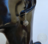 Traditional Croatian Hook Earrings, Oxidized Silver Earrings, Filigree Ball Earrings, Dubrovnik Earrings, Handmade Vintage Earrings - CroatianJewelryCraft