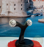Traditional Croatian Filigree Stud Earrings, Sterling Silver Stud Earring, Simple Silver Studs, Dubrovnik Jewelry, Filigree Earrings - CroatianJewelryCraft