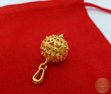 24k Gold Plated Traditional Croatian Jewelry, Dubrovnik Filigree Ball Pendant, Sterling Silver Ball Pendant, Ethno Wedding Jewelry
