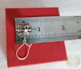 Traditional Croatian Hook Earrings, Oxidized Silver Earrings, Filigree Ball Earrings, Dubrovnik Earrings, Handmade Vintage Earrings - CroatianJewelryCraft