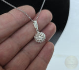 Traditional Croatian Jewelry, Ethnic Dubrovnik Jewelry, Sterling Silver Filigree Ball Pendant, Filigree Pendant, Silver Ball Pendant - CroatianJewelryCraft