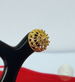 Ethnic Croatian Simple 14k Gold Stud Earrings, 14k Gold Earrings, Gold Filigree Studs, 14k Gold Studs, Gold Wedding Earrings - CroatianJewelryCraft
