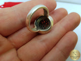 Flower Ring, Red Gemstone Ring, Garnet Ring, Burgundy Red Ring, Sterling Silver Ring, Womens ring Prong Ring, Cocktail Ring, Statement Ring - CroatianJewelryCraft