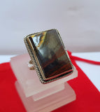 Beautiful Handmade Ring, Tiger Eye Ring, Sterling Silver Ring, Tigers Eye Ring, Natural Gemstone Ring, Birthstone Ring, Women's Jewelry - CroatianJewelryCraft