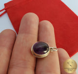 Amethyst  Pendant,  Violet Stone Pendant, Purple Pendant, February Birthstone, Sterling Silver Gemstone Pendant - CroatianJewelryCraft