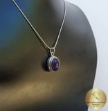 Amethyst  Pendant,  Violet Stone Pendant, Purple Pendant, February Birthstone, Sterling Silver Gemstone Pendant - CroatianJewelryCraft