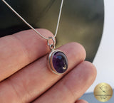 Amethyst  Pendant,  Violet Stone Pendant, Purple Pendant, February Birthstone, Sterling Silver Gemstone Pendant - CroatianJewelryCraft