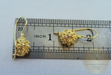 Traditional Croatian Earrings, 24k Gold Plated Filigree Half Ball Earrings, Gold Plated Sterling Metalwork, Ethno Wedding Jewelry - CroatianJewelryCraft