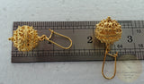 Traditional Croatian Solid 14k Gold Earrings, Dubrovnik Filigree Ball Earrings, LArge Gold Earrings, Statement Earrings, Bridal Earrings - CroatianJewelryCraft