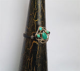 Mens Turquoise Bracelet, Men's Bracelet, Sterling Silver & Natural Leather Bracelet, Genuine Gemstone Bracelet, Jewelry For Men - CroatianJewelryCraft