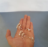 Long Pearl Earrings, Large Pearl Earrings, Wedding White Pearl Earrings, Unique Handmade Dangle Pearl Earrings, Silver Pearl Earrings - CroatianJewelryCraft