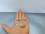 Multi Strand Unique White Pearl Bracelet, Bridal Bracelet, Sterling Silver Freshwater Pearl Statement bracelet Decorative Pearl Inlaid Claps - CroatianJewelryCraft