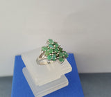 Emerald Ring, Wedding Ring, Engagement  Ring, Anniversary Rings, Green Stone Ring, Green Gemstone Ring, Silver Ring Emerald, May Birthstone - Traditional Croatian Jewelry