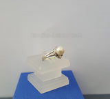 White Pearl Ring, Natural Pearl Ring, White Pearl, June Birthstone Ring, June Ring, Solid Silver Ring, Sterling Ring - Traditional Croatian Jewelry