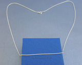 Women / Men Round Snake Style Sterling Silver Chain, Silver Chain Necklace - Traditional Croatian Jewelry
