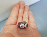 Eternity Ring, Infinity Knot Silver Ring, Love Ring, Pink Ring, Multi-color Zircon Ring, CZ Ring, Sterling Silver Ring - Traditional Croatian Jewelry