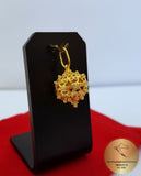 14k Gold Pendant, Croatian Filigree Ball Pendant, Dubrovnik Jewelry, Gold Filigree Pendant Necklace, Gold Bridal Jewelry, Vintage  Jewelry
