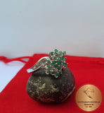 Emerald Ring, Wedding Ring, Engagement  Ring, Anniversary Rings, Green Stone Ring, Green Gemstone Ring, Silver Ring Emerald, May Birthstone - Traditional Croatian Jewelry