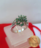 Emerald Ring, Wedding Ring, Engagement  Ring, Anniversary Rings, Green Stone Ring, Green Gemstone Ring, Silver Ring Emerald, May Birthstone - Traditional Croatian Jewelry