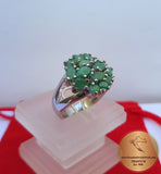 Emerald Ring, Wedding Ring, Engagement  Ring, Anniversary Rings, Green Stone Ring, Green Gemstone Ring, Silver Ring Emerald, May Birthstone - Traditional Croatian Jewelry