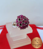 Ruby Ring, Red Stone Ring, Red Gemstone Ring, Red Silver Ring, Silver Ring Ruby Statement Ring, One of a kind ring,  Womans Ring, Red Ring - Traditional Croatian Jewelry