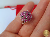 Ruby Ring, Red Stone Ring, Red Gemstone Ring, Red Silver Ring, Silver Ring Ruby Statement Ring, One of a kind ring,  Womans Ring, Red Ring - Traditional Croatian Jewelry