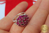 Ruby Ring, Red Stone Ring, Red Gemstone Ring, Red Silver Ring, Silver Ring Ruby Statement Ring, One of a kind ring,  Womans Ring, Red Ring - Traditional Croatian Jewelry