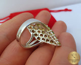 Marquise Peridot Ring, Shield Ring, Wedding Ring, Engagement Ring, Anniversary Rings, Transparent Green Stone Ring, Green Gemstone Ring - Traditional Croatian Jewelry