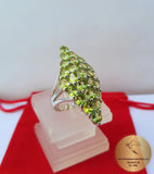 Marquise Peridot Ring, Shield Ring, Wedding Ring, Engagement Ring, Anniversary Rings, Transparent Green Stone Ring, Green Gemstone Ring - Traditional Croatian Jewelry