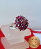Ruby Ring, Red Stone Ring, Red Gemstone Ring, Red Silver Ring, Silver Ring Ruby Statement Ring, One of a kind ring,  Womans Ring, Red Ring - Traditional Croatian Jewelry