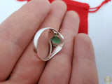 Turquoise Ring, Simple Silver Ring, Natural Gemstone Ring, Sterling Silver Ring, Womens Ring, Simple Silver Ring, Light Handmade Ring