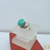 Turquoise Ring, Simple Silver Ring, Natural Gemstone Ring, Sterling Silver Ring, Womens Ring, Simple Silver Ring, Light Handmade Ring