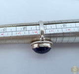 Dark Blue Stone Ring, Lapis Ring, Simple Silver Ring, Natural Gemstone Ring, Sterling Silver Lapis Lazuli Ring, Womens Ring