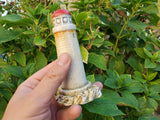 Authentic Croatian Souvenir Gift, Made In Croatia Gift, Handmade Ceramic Lighthouse, Unique Hand Crafted Ornament, Hand Sculpted Ceramics