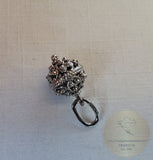 Traditional Croatian Gold Pendant, Dainty 14k White Gold Pendant, Dubrovnik Wedding Jewelry, Solid 14k Filigree Ball Pendant