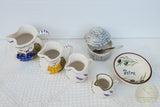 Croatian Handmade Ceramics, Ceramic Flower Shaped Tea Light Holder, Hand Painted Candle Holder, Croatian Pottery