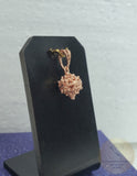Traditional Croatian Dainty 14k Gold Pendant, Dubrovnik Filigree Ball Pendant, Small Gold Pendant, Solid Pink Gold Pendant Rose Gold Pendant