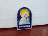 Ceramic Međugorje Magnet, Our Lady of Medjugorje Magnet, Authentic Souvenir Gift, Made In Croatia Gift, Handmade Ceramic Magnet Hand Crafted
