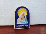 Ceramic Međugorje Magnet, Our Lady of Medjugorje Magnet, Authentic Souvenir Gift, Made In Croatia Gift, Handmade Ceramic Magnet Hand Crafted