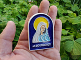 Ceramic Međugorje Magnet, Our Lady of Medjugorje Magnet, Authentic Souvenir Gift, Made In Croatia Gift, Handmade Ceramic Magnet Hand Crafted