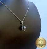 Traditional Croatian Dainty Filigree Ball Pendant, Dubrovnik Jewelry, Sterling Silver Ball Pendant, Mediterranean Vintage Ethnic Jewelry