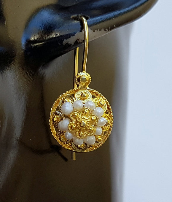 Earrings - Gold Plated Sterling Silver -