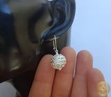 Traditional Croatian Hook Earrings, Silver Earrings, Filigree Ball Earrings, Dubrovnik Earrings, Handmade Vintage Earrings