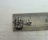 Traditional Croatian Pendant, Dubrovnik Filigree Ball Pendant, Sterling Silver Ball Pendant, Mediterranean Ethnic Wedding Jewelry, Vintage - CroatianJewelryCraft