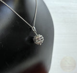 Traditional Croatian Pendant, Dubrovnik Filigree Ball Pendant, Sterling Silver Ball Pendant, Mediterranean Ethnic Wedding Jewelry, Vintage - CroatianJewelryCraft