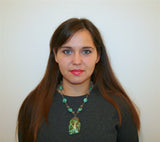 Unique Natural Turquoise Necklace, Dubrovnik Filigree Ball Necklace, Solid Sterling Silver Necklace, Beaded Gemstone Pendant Necklace