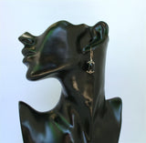 Black Stone Earrings, Faceted Onyx Earrings, Sterling Silver Earrings, Filigree Earrings, Black Earrings, Black Jewelry