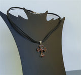 Red Garnet Cross Pendant Necklace, Victorian Cross, Antique Style Garnet Cross Necklace, Red Cross, Red Stone Pendant, Gothic, Spiritual